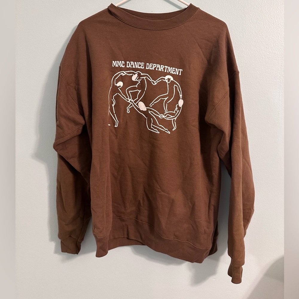 Marymount Manhattan College Dance Department Brown Sweatshirt Large